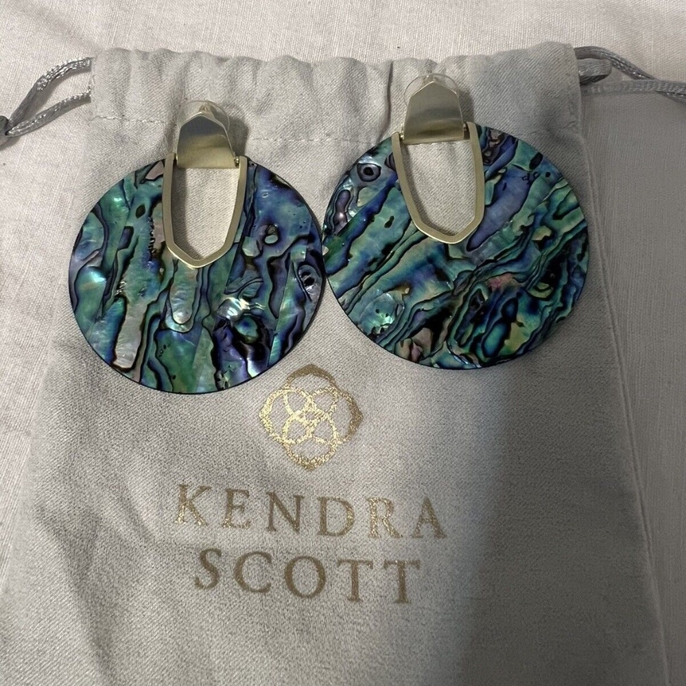 Kendra Scott Diane Gold & Abalone Shell Earrings